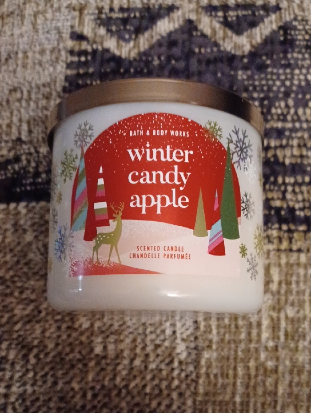 4/$60 Bath & Body Works Winter Candy Apple Scented Candle - Barely Lit Once